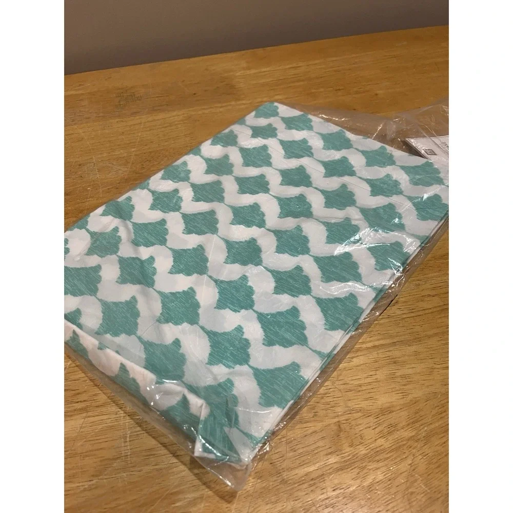 Pottery Barn Teen Poolside Palm Aqua Sleeping Bag Pillowcase Turquoise